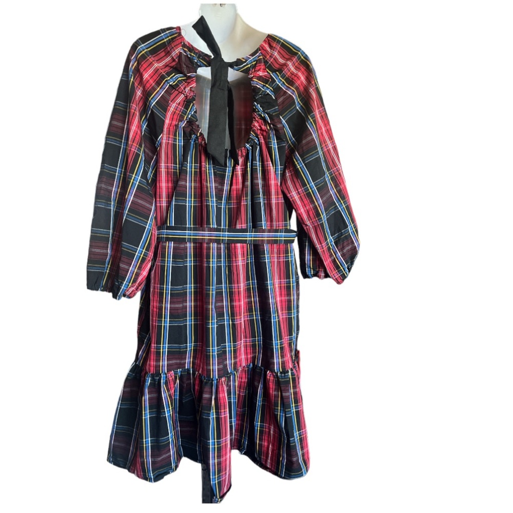 Draper James RSVP Women’s Plaid Holiday Dress size XL - Picture 6 of 14